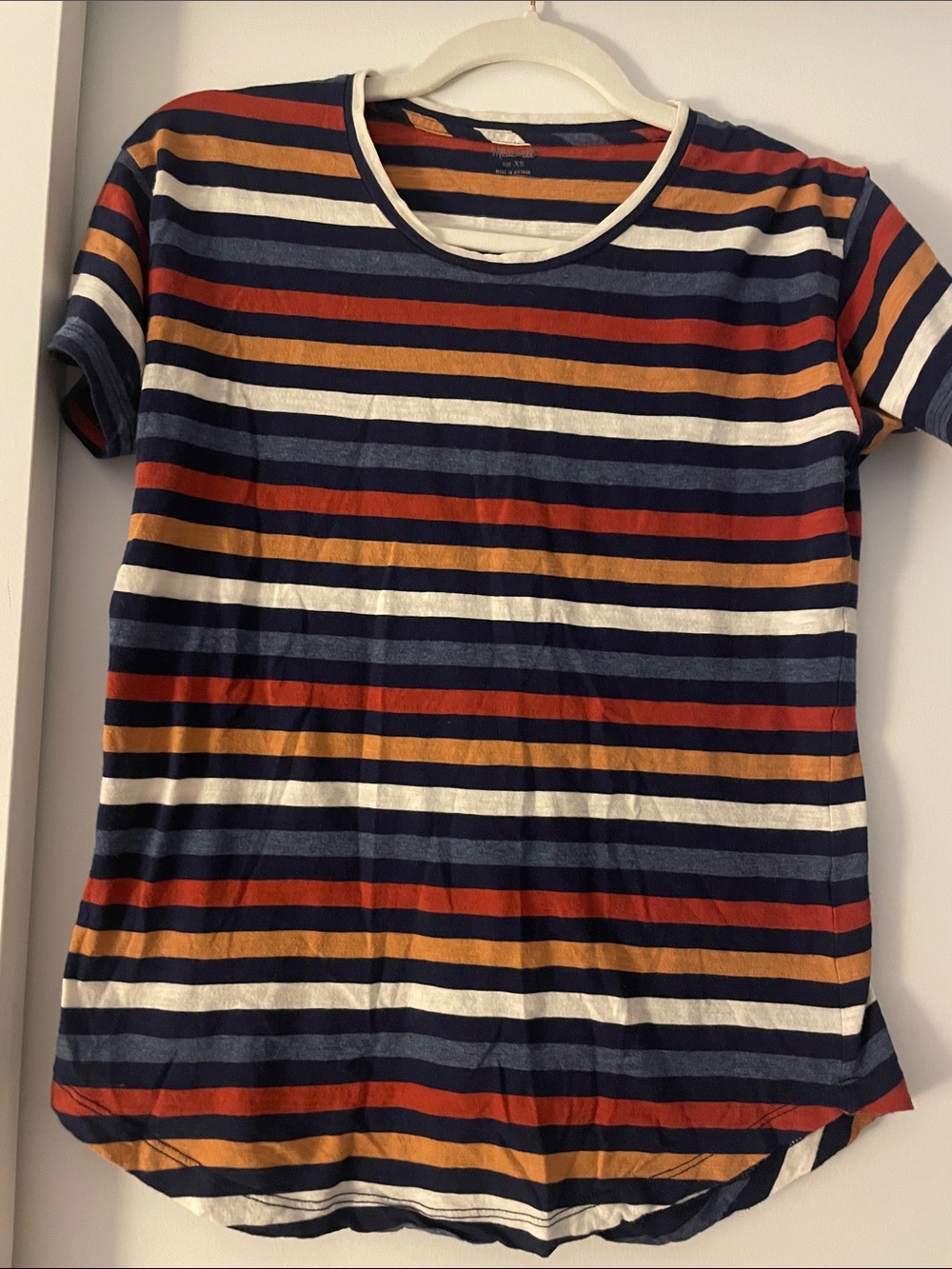Comfy colorful striped Madewell tee